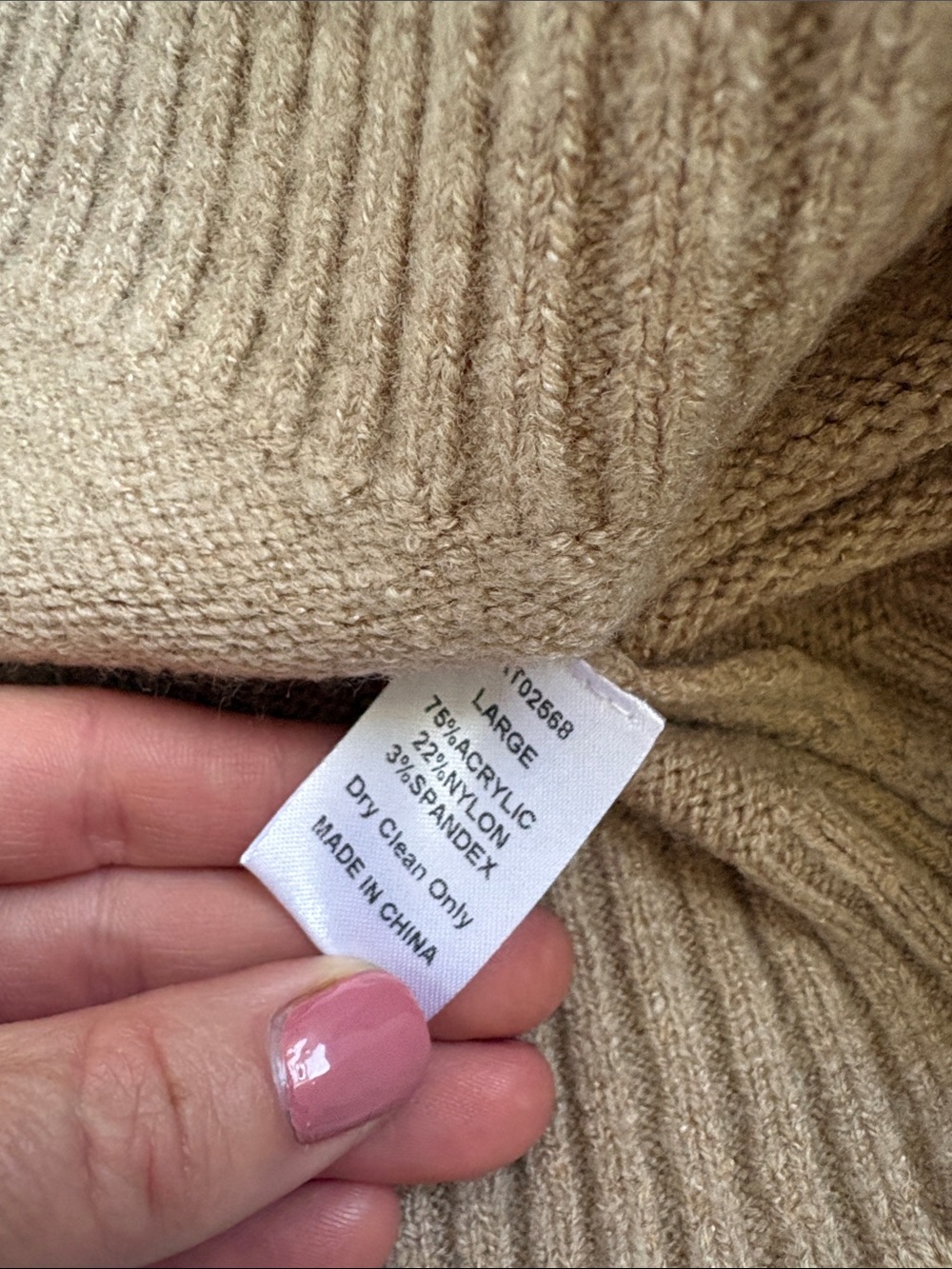 Lumiere’s Beige Cold-Shoulder Knit Sweater with Black Tie Details - Picture 11 of 13